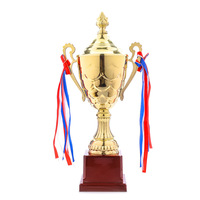 Nouveauté, vente directe d'usine, trophée populaire, plaqué or, 36-46 cm, trophée de football, médailles et trophées électro-plaqués