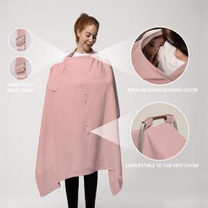 Couverture d'allaitement unisexe en gaze de coton respirante anti-exposition pour bébés et tout-petits, collection Printemps 2025 – Fabrication pour le commerce international - Product Image 2