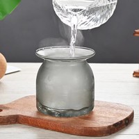 Pot de conservation en verre borosilicate transparent avec couvercle en liège, compatible micro-ondes et lave-vaisselle, 350 ml, pour céréales, thé, cuisson