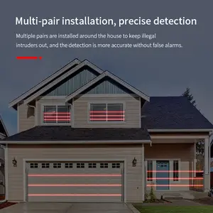 Infrared Beam Detector Wireless Anti-Theft Alarm Security Protection System Fence Beams