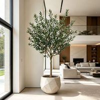 Nouveau design 2026 : Arbre d'olivier artificiel haut de gamme avec tronc détachable, feuilles en soie réalistes pour décoration intérieure, en pot