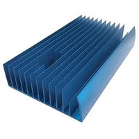 Profilés d'extrusion en alliage d'aluminium 6063 série 6000 CNC OEM, revêtement poudré bleu, boîtier de dissipateur thermique pour décorations et soudage