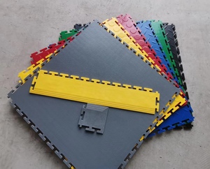 Budget-Friendly PVC Locking Floor Tiles Waterproof Durable Vinyl Flooring for Rentals Temporary Spaces Easy Adhesive <b>Workshops</b> - Product Image 4