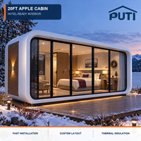 Cabane de Noël Festive en Forme de Pomme pour l'Hiver – Espace Personnalisé avec Cuisine Intégrée et Équipements Sanitaires pour Hôtels et Villas