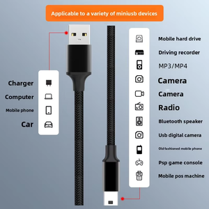 <span class=keywords><strong>Cavo</strong></span> Dati Mini-<span class=keywords><strong>USB</strong></span> con Porta Trapezoidale per Estensione DVR Auto, Telefono Cellulare, Disco Rigido Mobile, Ricarica e Trasferimento Dati, in Rame - Product Image 5