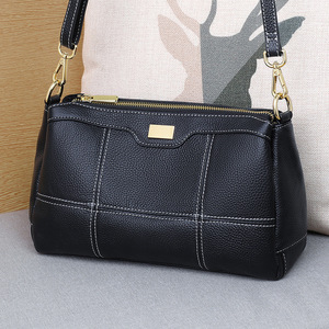 Bolso de Hombro de Cuero Genuino, Bolsos de Mano de Lujo para Mujer, Bolsos Tote de Piel Vacuna de Alta Calidad, Nuevo Bolso Mensajero Femenino - Product Image 1