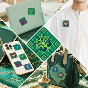 Arábia Saudita Dia Nacional Emblema Premium Metal Artesanato Telefone Adesivo Artesanato Do Metal Adesivos para o Telefone Móvel Arábia Saudita Nacional - Product Image 6