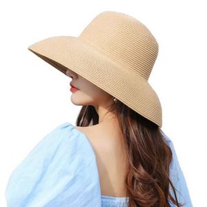 Summer New Travel Visor <b>Sunscreen</b> Sunshade Holiday Beach Straw Hat for Woman - Product Image 1