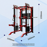 Cage de musculation multifonctionnelle en acier robuste avec barre de sécurité réglable pour entraînement musculaire à domicile