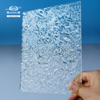 Feuille diffuseur à motifs GPPS, panneau PS anti-reflet résistant aux UV pour boîte à lumière LED intérieure et extérieure, luminaires
