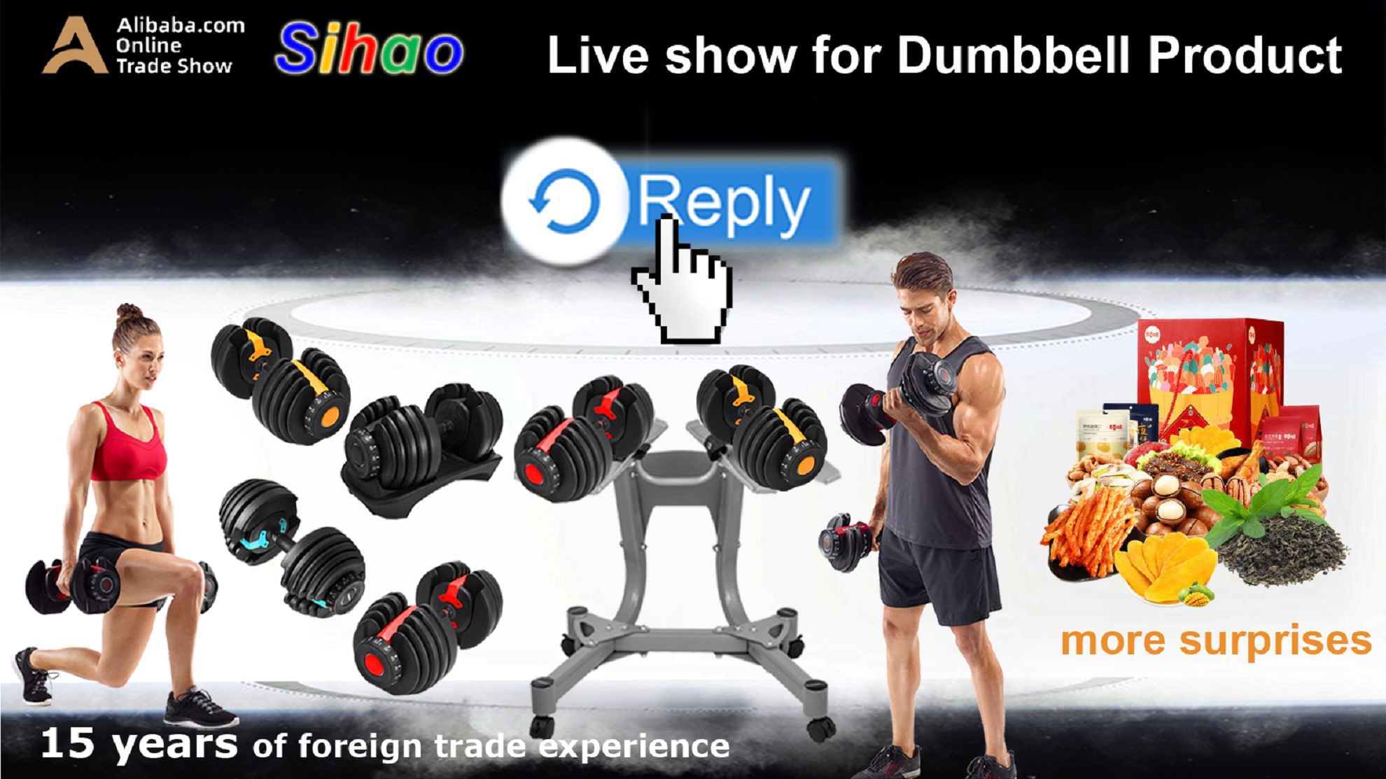 Gym Training fitness dumbbell weight lifting 16KGS adjustable dumbbell set