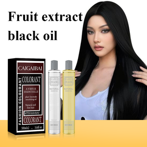 Afrikalılar İçin Çok Satan Yarı Kalıcı Siyah Boya %100 Beyaz Saçları Kapatır Renk Kremi 500ml*2 - Product Image 3