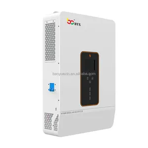 Inverter matahari hibrida, daya mikro 5kVA 10Kw dengan pengontrol pengisian daya Mppt, Inverter konverter Generator 8000W Inverter