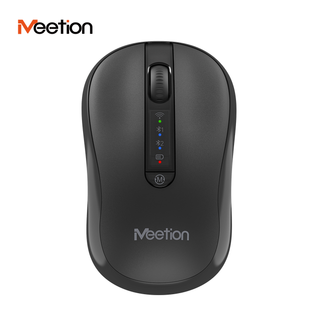 Meetion BTM185R Rechargeable Mouse Dual Modes 2.4G USB Mute Mice Wireless Mouse for Computer Laptop Tablet Macbook