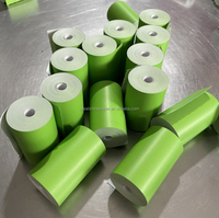 Rollo de Etiquetas de Papel Cromado Semibrillante de Alta Adhesión, Impresión Personalizada de Códigos de Barras, Etiquetas para Cajas de Envío para Impresora de Transferencia Térmica