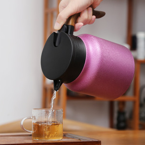 Thermos haut de gamme en titane, avec fonction de réchauffement intelligent du thé et séparation de l'eau, grande capacité, thermos domestique haut de gamme - Product Image 5