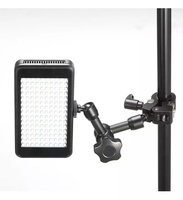 KALIOU Z019 Adaptateur double rotule multifonction en alliage d'aluminium Magic Arms+ avec support rotatif à 360° 1/4'' et super pince