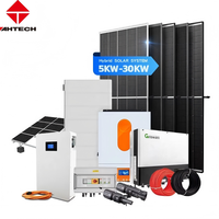 Système solaire AHTECH 10kw 20kw 30W, système d'énergie solaire hybride, panneaux solaires complets pour système domestique