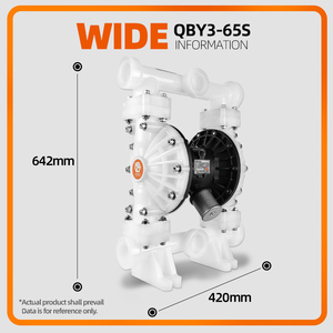 Bomba de aire GODO PP <span class=keywords><strong>H2SO4</strong></span> HCL HNO3 Bomba de diafragma químico antiácido - Product Image 5