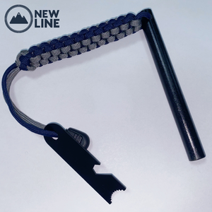 Rz-démarreur de feu en téflon, gyroscope thermorésistant avec manche noir, matériel de survie raffermissement paracorde - Product Image 4