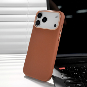 Étui de téléphone magnétique en cuir L161 pour iPhone 17 16 Pro Max – Coque de protection unie en gros – Capa De Celular Funda - Product Image 5
