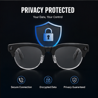 Gafas de Realidad Aumentada con IA, 8MP, Fotos de 32MP, Video HD 1200P HDR, ChatGPT, Reconocimiento de Imágenes DeepSeek, ENC, Audio Bidireccional, para Streaming, 5 Horas de Duración
