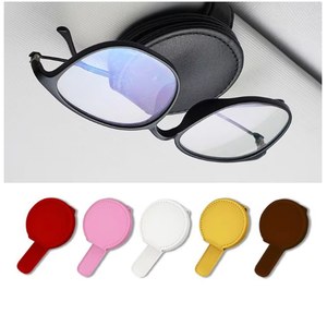 Auto Sonnenbrillen halter Visier clips Zubehör Leder Auto Organizer Aufbewahrung gläser - Product Image 2