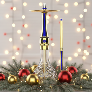 Maxx - Mini Shisha Hookah de Lujo Moderna Color Oro Oceánico, 55 cm, Acabado Espejo, Botella de Acero Inoxidable, Pipa de Metal, Regalo para Bar - Product Image 5