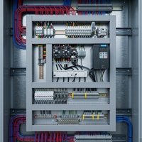 Armoire de commande basse tension en acier au carbone IP54 380V, boîte de distribution électrique avec plaque de montage pour systèmes électriques d'usine