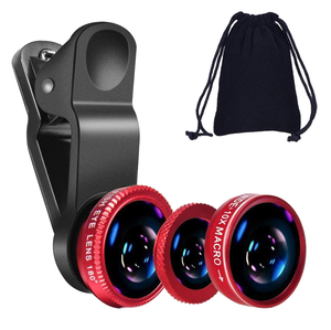 Objectif pour téléphone portable, objectif pour caméra mobile, objectif 3-en-1 grand angle, macro et fisheye pour <span class=keywords><strong>appareil</strong></span> <span class=keywords><strong>photo</strong></span> de smartphone - Product Image 2