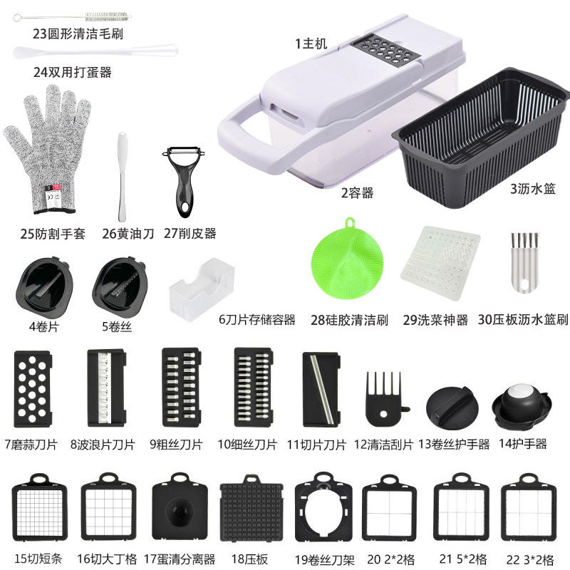 Blanco cubierta corta 30 en uno