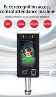 Gerbang Putar Pengenalan Wajah Kontrol Akses Pintu 5 Inci dengan Sidik Jari, Kode QR/RFID, Android 11 SDK, TCP, dan Penyimpanan Cloud OEM