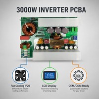 Module PCBA onduleur à onde sinusoïdale pure 3000W 24V 48V CC vers 220V CA pour système d'alimentation solaire hors réseau pour maison et camping-car