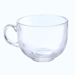 Tasse à thé et lait de soja en verre sans plomb avec poignée, design minimaliste, pour le <span class=keywords><strong>petit</strong></span>-<span class=keywords><strong>déjeuner</strong></span> et le café à domicile (vente en gros) - Product Image 5