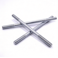 Galvanized Double End Stud Bolt Half Threaded Double Threaded Rod Carbon Steel Studs Custom Size Machine Construction Fastening