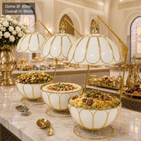 XINGPAI Hotel- und Restaurantbedarf Arabisches Luxuriöses Elegantes Speisenwärmer-Set Catering Edelstahl Chafing Dish Buffet-Set