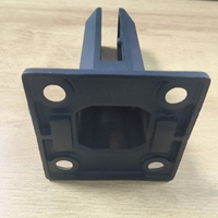 Harga Pabrik SS304 160mm Tinggi Matte Black Deck Mounted Glass Clamp Glass Spigot untuk Railing Kaca