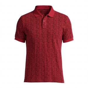 High Quality Plus Size Comfortable Men's <b>Red</b> Printed Knitted <b>Polo</b> <b>Shirt</b> Short Sleeve Casual Style Men Printed <b>Polo</b> <b>Shirts</b> - Product Image 1