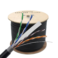 Cable de Red Gigabit Estable y Rápido para Exteriores, Impermeable, UTP Cat6, Cables de Comunicación para Exteriores