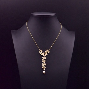 <span class=keywords><strong>Collana</strong></span> di <span class=keywords><strong>Perle</strong></span> Viola Autentiche, Lussuosa per Occasioni Speciali, in Rame Puro Naturale Lucidato, Vestibilità Comoda, Catena Lunga - Product Image 3