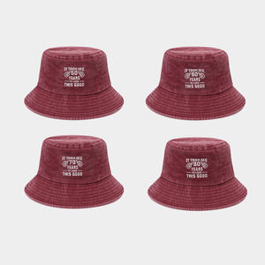 Chapeau de <span class=keywords><strong>pêcheur</strong></span> en gros avec broderie 3D, idées de cadeaux d'anniversaire vintage, casquettes de <span class=keywords><strong>pêcheur</strong></span>, chapeaux d'anniversaire amusants - Product Image 3