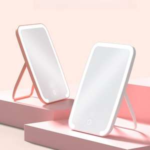 Fábrica al por mayor pantalla táctil de pie plegable tocador cosméticos <span class=keywords><strong>espejo</strong></span> maquillaje <span class=keywords><strong>espejo</strong></span> <span class=keywords><strong>con</strong></span> luz LED - Product Image 2