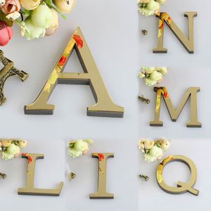 26 Letras Inglesas Decorativas de Acrílico 3D para Pared, Adhesivos Decorativos para el Hogar, Arte Mural - Product Image 1