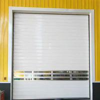 Porte rapide enroulable en spirale en alliage d'aluminium industriel, porte automatique à enroulement rapide avec surface finie pour garage