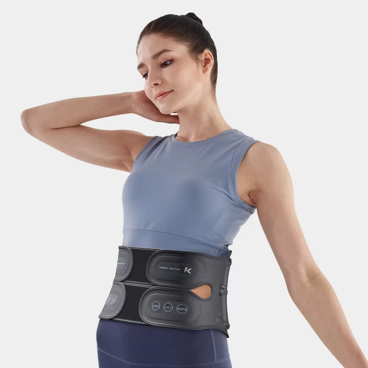 Spinal Decompression Back Belt Waist Support Brace Lumbar Air Traction Belt