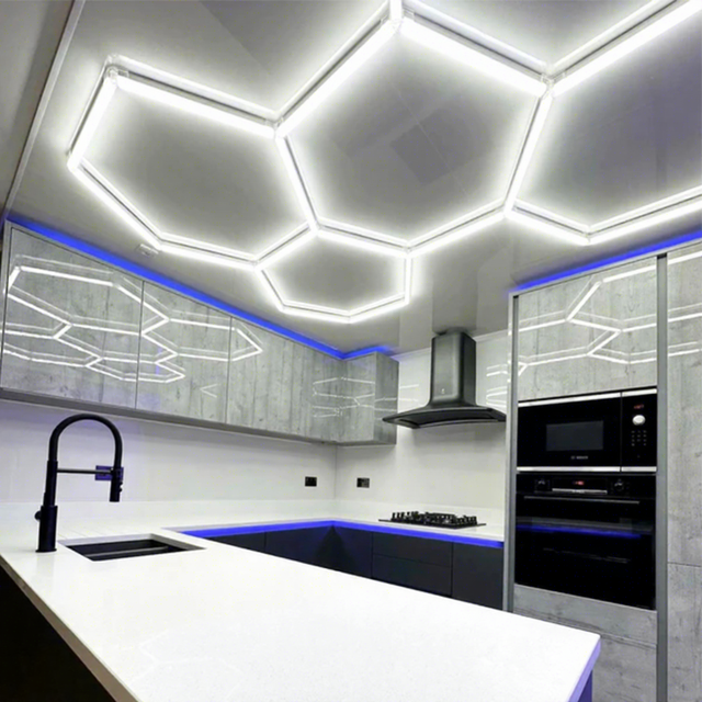 Energy Saving Safe Fresh Food Meat Fish Bread Honeycomb Pattern Light for Supermarket Lamps