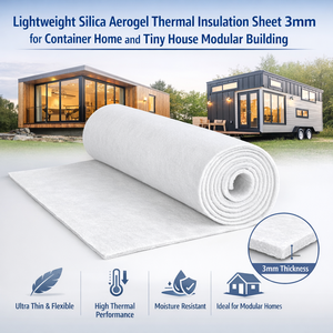 Matériau d'isolation léger en aérogel de silice 3 mm pour la construction modulaire de maisons conteneurs et de micro-maisons - Product Image 4