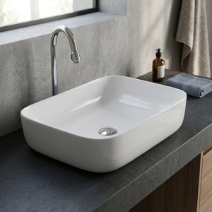 อ่างล้างหน้า lavabo พอร์ซเลนทรงกลมสำหรับห้องครัวห้องน้ำบ้านเซรามิคสุขภัณฑ์อ่างล้างหน้าอินเดีย - Product Image 6