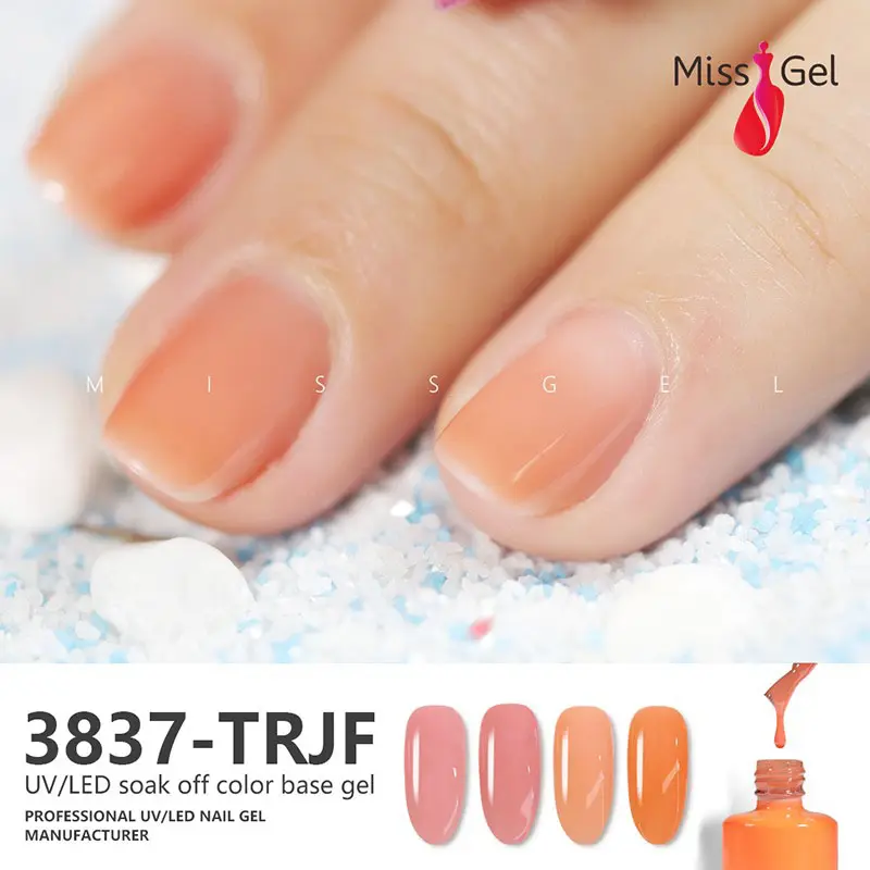 Missgel professional salon two steps gel uv led soak off color rubber base coat gel