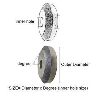 Meule diamantée pour moteur de voiture, tête de <span class=keywords><strong>rodage</strong></span> de <span class=keywords><strong>soupape</strong></span> en alliage, meule spéciale conique portative pour <span class=keywords><strong>perceuse</strong></span> électrique - Product Image 4
